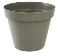 Pot de fleur Rond Ø 48 cm - EDA - Toscane - 43 L - Intérieur/Extérieur - Ø 47,5 x H.40 cm - Taupe