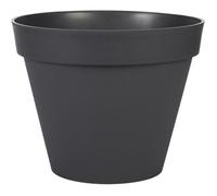 Pot de fleur Rond - EDA - Toscane - 23 L - Intérieur/Extérieur - Ø 40 x H.32 cm - Gris Anthracite