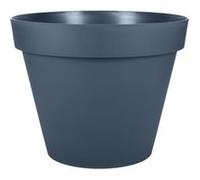 Pot de fleur rond en plastique Ø48cm Eda Toscane bleu foncé