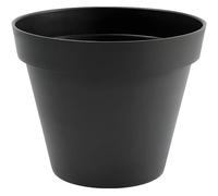 Pot de fleur rond - plastique ø 48 x 40 cm - 43 l - gris anthracite Eda Plastique