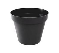 EDA – Pot de fleur rond Toscane Ø 30 cm 10 L Intérieur/Extérieur Gris anthracite