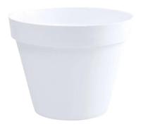 EDA Pot de fleur rond Toscane - Ø 40 x H 32 cm - 23 L - Blanc