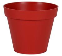 Pot de fleur rond toscane ø 40 x hauteur 32 cm - 23 l - rouge rubis Eda Plastique