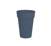 Pot De Fleur Rond Toscane Ø 46 X H.65 Cm - Bleu Jean - Eda Gris