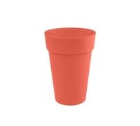 Pot De Fleur Rond Toscane Ø 46 X H.65 Cm - Orange Terre Battue - Eda Gris