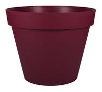 Pot rond rouge Bourgogne - diamètre 60 cm - 76 litres - Toscane 13614 EDA PLASTIQUES