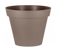 Pot De Fleur Rond Toscane Ø 100 X H.79 Cm - Taupe Gris
