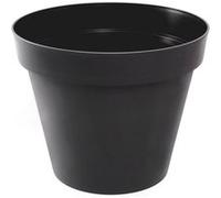 Pot de fleur rond Toscane Ø 30 x Hauteur 26 cm - 10 L - Gris anthracite Gris G