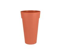 EDA Pot de fleur Toscane rond Ø48 x H80 cm Orange Terre Battue / Eda Gris