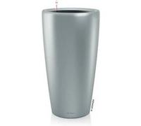 Pot de fleur Rondo Premium 40 - LEC - Kit complet - Argent métallisé - Hauteur 75 cm - Matieres polypropylene Argent G