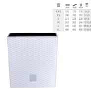 Pot de fleur Rotin Optique avec Insert 6 Taille 4 Couleurs Carré Décoration Mode