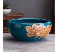 Pot de Fleur sculpté en céramique Haute température, Trou sans Fond, Plante hydroponique, Pot de Lotus, réservoir de Poisson Rouge décoratif Simple, jardinière décorative
