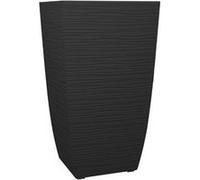 Pot De Fleur Stone Diva Carré Avec Bac Amovible 43,5 X 78,2 Cm- Eda Gris