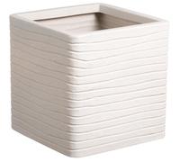 Pot de fleur - STRATA - Carré - Banbury - Ø 30.5cm x 30cm H - Couleur pierre