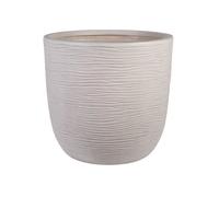 Pot de fleur - STRATA - L - Rond - Amalfi - Ø 42.5cm x 40cm H - Couleur Pierre