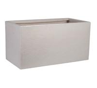 Pot de fleur - STRATA - Riven trough - Ø 38.5cm x 17.5cm H x 46.5cm L - Couleur pierre