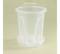 Pot De Fleur Transparent Avec Escalade Pour Plantation D'orchidées Phalaenopsis,Contrôle Des Racines,Décor De User Inage À Domicile,1 Pièce - Type 14cm #D