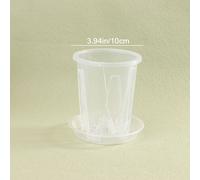 Pot De Fleur Transparent Avec Escalade Pour Plantation D'orchidées Phalaenopsis,Contrôle Des Racines,Décor De User Inage À Domicile,1 Pièce - Type 10cm #A
