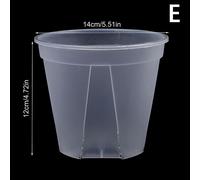 Pot De Fleur Transparent Orchidée Avec Trous Pour Bureau À Domicile,Jardinière Transparente Avec Escalpp,10cm,12cm,14cm,1pc - Type E