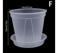 Pot De Fleur Transparent Orchidée Avec Trous Pour Bureau À Domicile,Jardinière Transparente Avec Escalpp,10cm,12cm,14cm,1pc - Type F