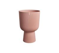Elho Vibes Fold Coupe 30 - Pot De Fleurs pour Intérieur - Plastique 100% recyclé - Ø 29.5 x H 44.7 cm - Rose/Rose Poudré