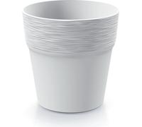 pot de fleurs 12cm FURU DFA120-S449 plastique blanc PROSPERPLAST