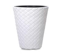 Pot de Fleurs 14L Matuba pour l'intérieur et l'extérieur 300x300x350 mm, Blanc