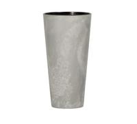 Pot de fleurs avec insert Tubus Slim Beton DTUS300B-422U - couleur et motif imitant le béton