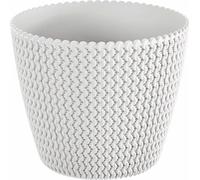pot de fleurs 29,5cm SPLOFY DSP300-S449 plastique blanc PROSPERPLAST