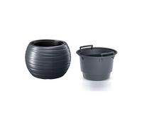Pot de fleurs 36L avec insert Maze 2en1 anthracite G