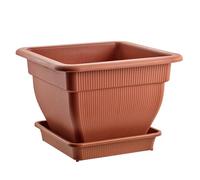 Pot de fleurs 38 x 38 cm 18 l terre cuite réservoir d'eau Pot de fleurs XL Jardin