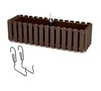 Pot De Fleurs 58cm Marron Balcon Suspension Boardee Fencycase Multicolore