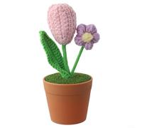 Pot de fleurs à base de textile avec construction tactile en laine pour un style superposé dans les pièces multifonctions (A)