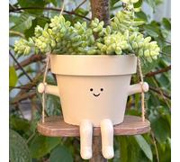 Pot de fleurs à suspendre en forme de tête de fleur - Pots uniques pour intérieur et extérieur - Pot de fleurs en résine vivante - Idéaux de cadeau pour femme, femme
