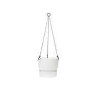 Pot de fleurs a suspendre Greenville 24 - Extérieur - Ø 23,9 x H 20,3 cm - Blanc