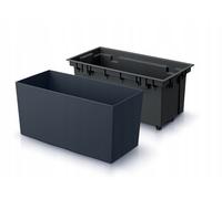 Prosperplast Jardinière de balcon Urbi Case Balcony Gardener 395×185×195 mm Anthracite