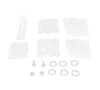 Pot de Fleurs Aquatique en Acrylique Transparent à Suspendre pour Aquarium, Support pour Plantes Aquatiques, décoration d'aquarium avec Long Crochet et Trous perméables (S)