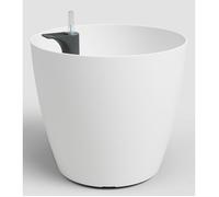 Artevasi San Remo Pot, Finition Mate, avec système d'auto-arrosage, 30cm, Blanc