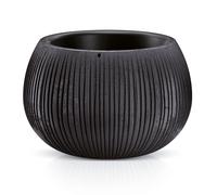 Prosperplast Pot de fleurs Beton Bowl 2 en 1 en plastique ciment noir 16,1×23,8×23,8 cm