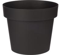 Pot de fleurs auto-arrosant en plastique, anthracite