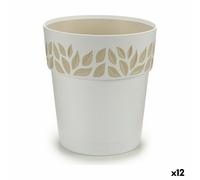 Pot de fleurs auto-arrosant Stefanplast Cloe Blanc Plastique 19 x 19 x 19 cm (12 pièces)