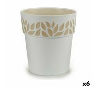 Pot de fleurs auto-arrosant Stefanplast Cloe Blanc Plastique 29 x 29 x 29 cm (6 pièces)