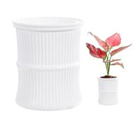 Pot de fleurs auto-irriguant pour intérieur - Pots pour plantes succulentes avec réservoir d'eau, récipients pour plantes bonsaï | Pots auto-irrigants pour chambre à coucher, salle d'étude, salon
