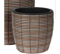 Pot de fleurs autour de Medium poly-rattan