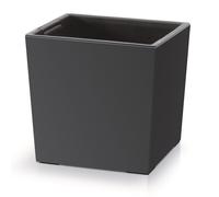 Prosperplast Pot de fleurs 2 en 1 avec seau intérieur plastique carré 29,5×29,5×29,5×29 cm Anthracite