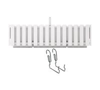 Pot De Fleurs Avec Crochet Boardee Fencycase 58cm Blanc Multicolore