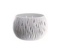 Prosperplast Bowl Sandy en Plastique avec réservoir de Couleur Blanche, 16,1 (Hauteur) x 23,8 (Profondeur) cm x 23,8 cm (largeur)