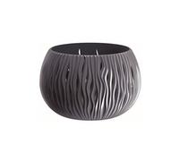 Prosperplast BOWL SANDY plastique BOWL AVEC réservoir en couleur Anthracite, 21,8 (hauteur) x 37 (largeur) x 37 (profondeur) cms
