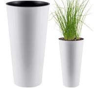 Pot de fleurs avec insert cache-pot bac à plantes Tubus Slim Shine de nombreu...