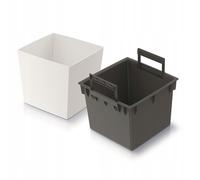 Pot de fleurs avec insert DURS240L blanc mat